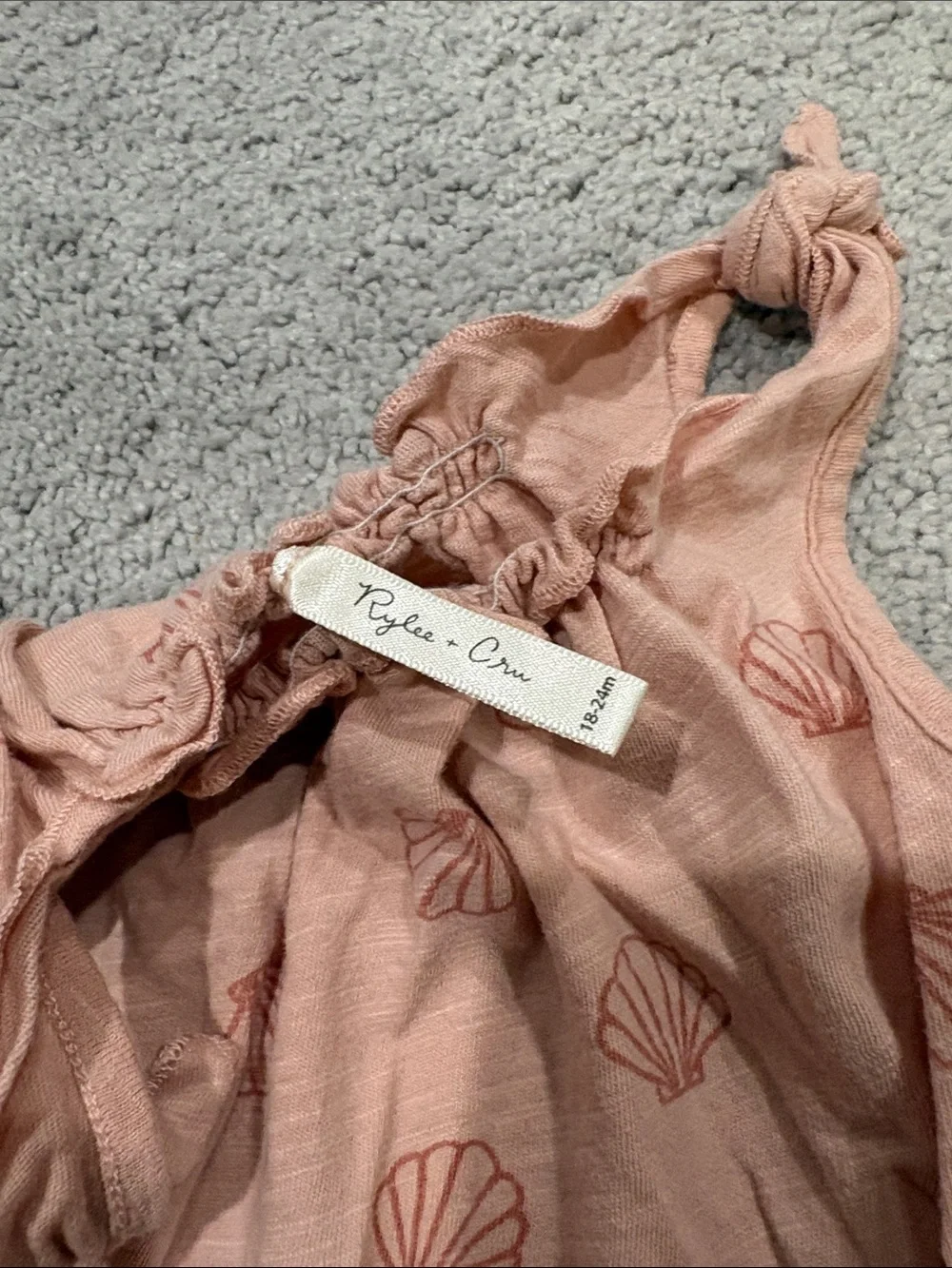 Rylee + Cru Shell Print Baby Romper 24 mo